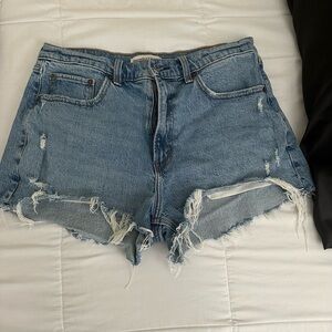 Abercrombie & Fitch Curve Love High Rise Mom Shorts